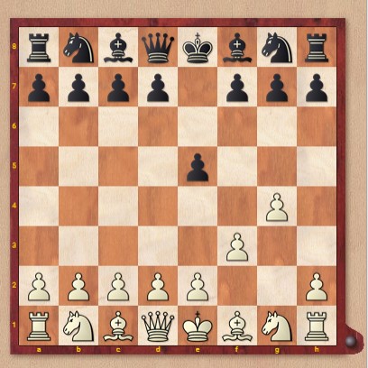 White moves the pawn from g2 to g4, exposing the king.